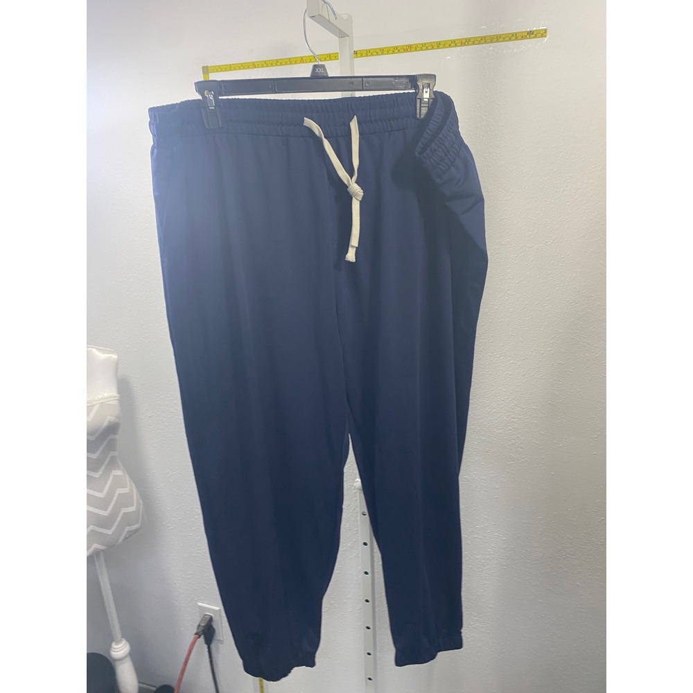 Unbranded Navy Blue Jogger Sweatpants Mens 6XL Elastic Waist Drawstring Athletic